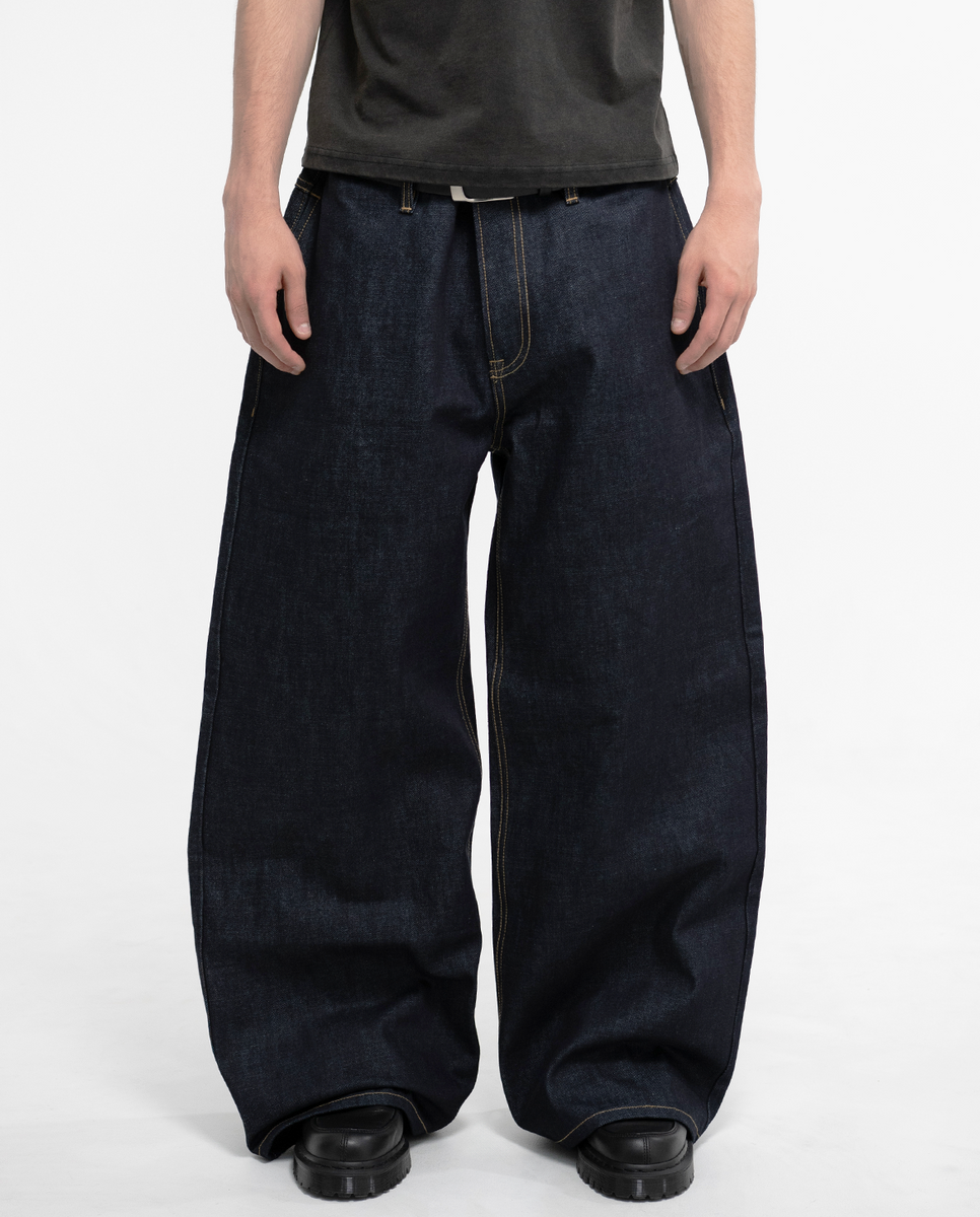 MENES Janome Raw Baggy Jeans - Indigo