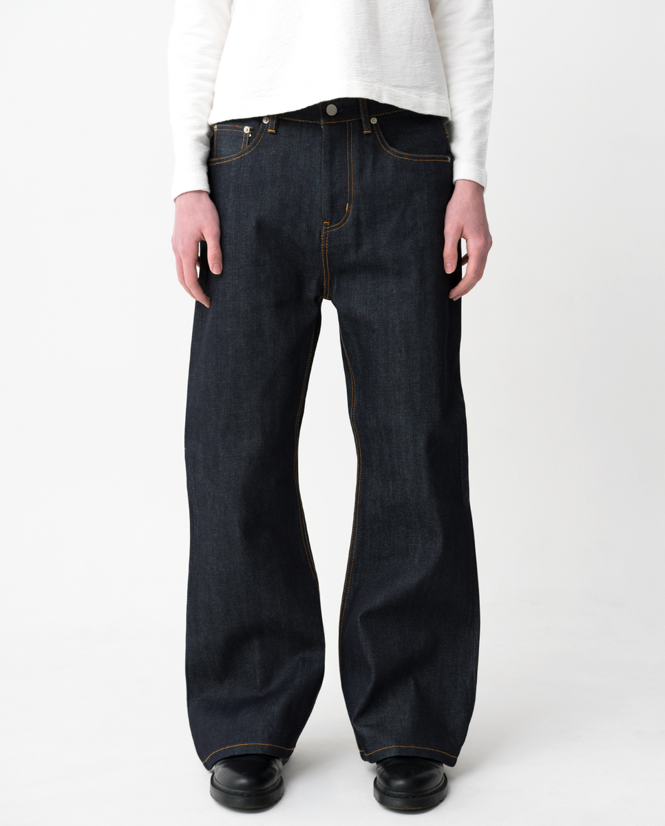 パンツ MENES Okayama Raw Loose Fit Jeans Indigo MENES Okayama Raw Loose Fit Jeans - Indigo