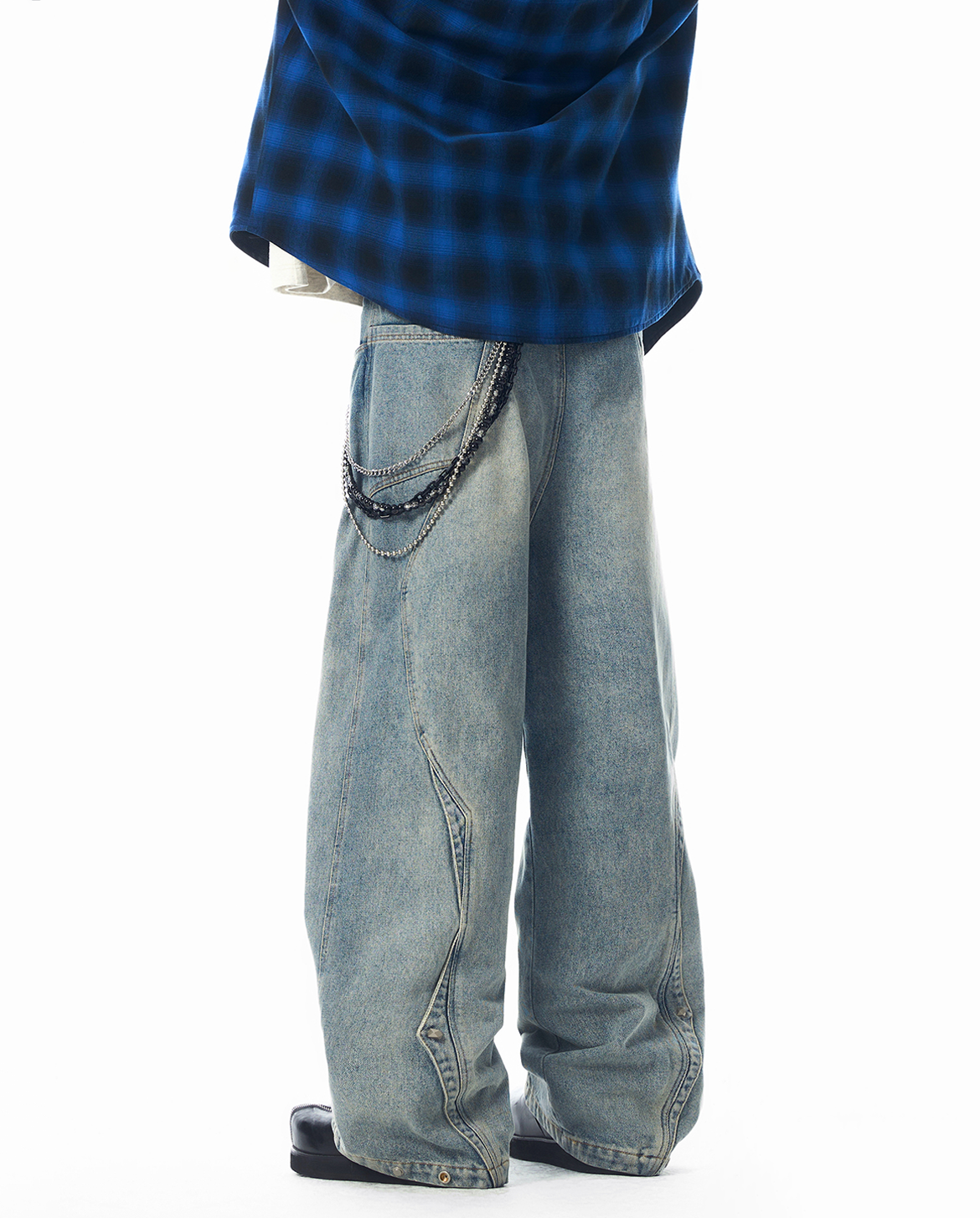 正規品 Menes buggy denim Dirty Blue wide 完売品】Menes JHYQ Dirty 正規品 Menes buggy denim Dirty Blue wide 完売品】Menes JHYQ Dirty