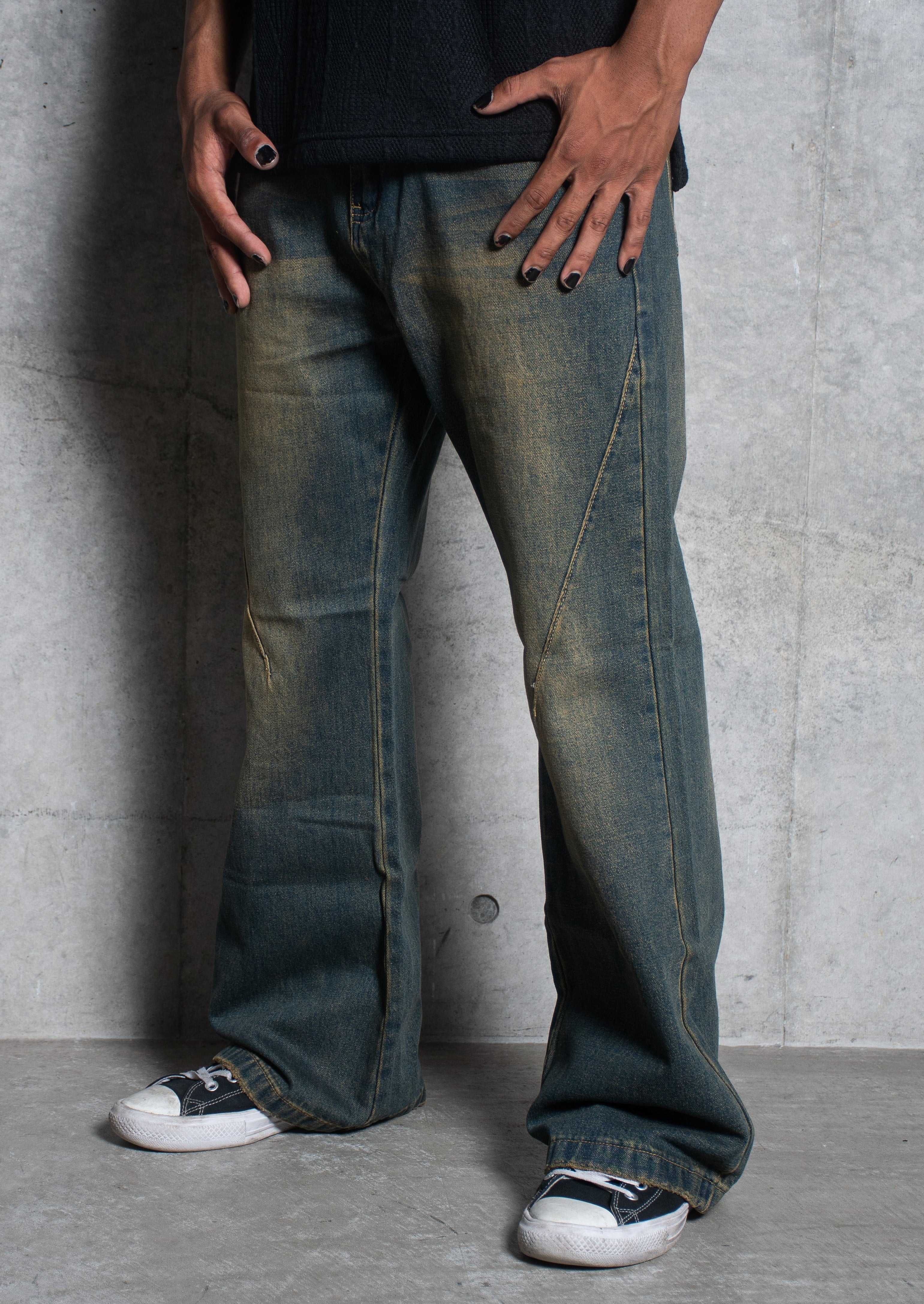 MENES Ancient Straight Denim Pants