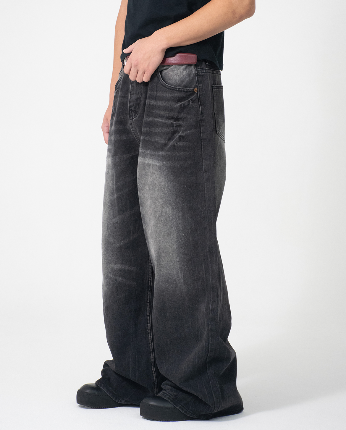 サイズ1】geeks baggy denim pants バギーデニム パンツ サイズ1