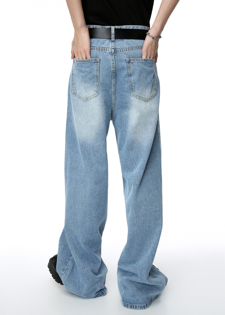 MENES Loose Straight Fit Jeans