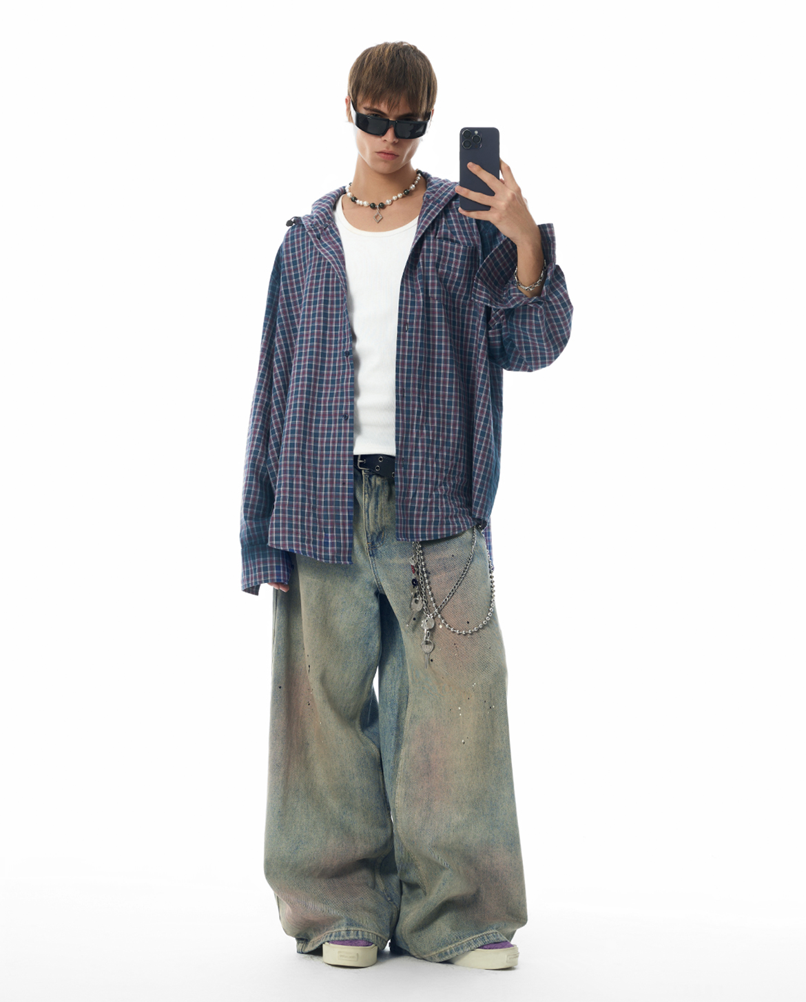 パンツ MENES JHYQ Dirty Baggy denim パンツ Menes buggy denim パンツ MENES JHYQ Dirty Baggy denim パンツ Menes buggy denim