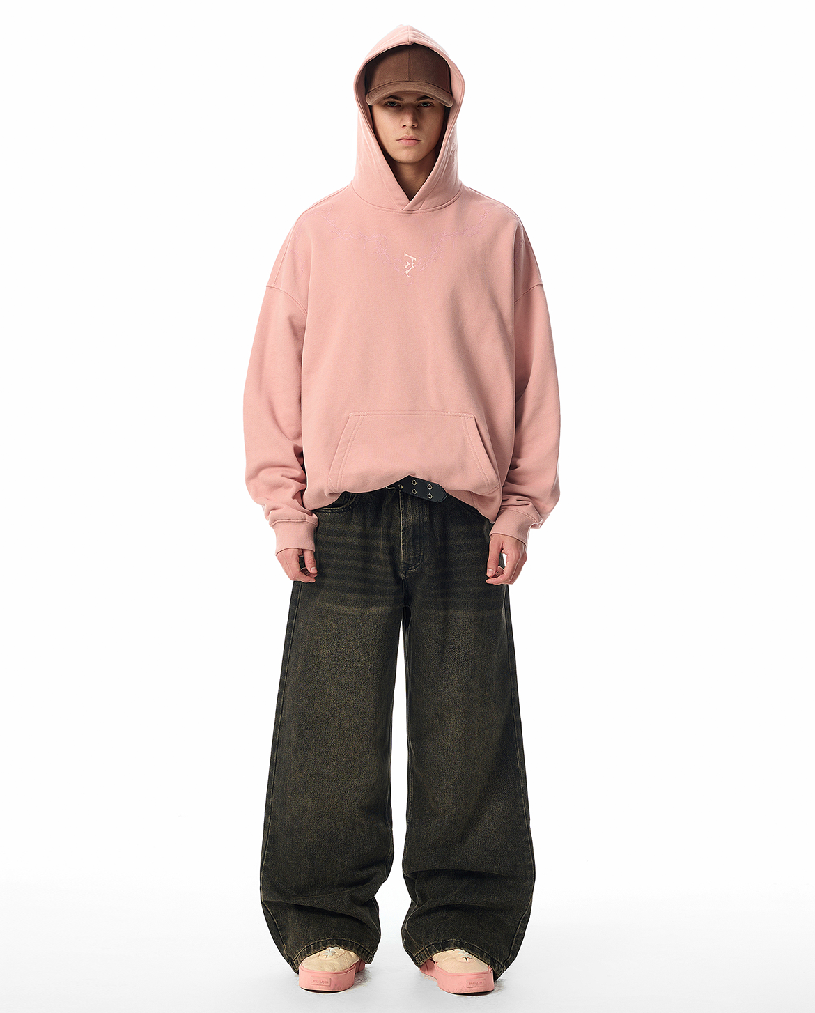 JHYQ Washed Black Baggy Jeans – MENES JHYQ Washed Black Baggy Jeans – MENES