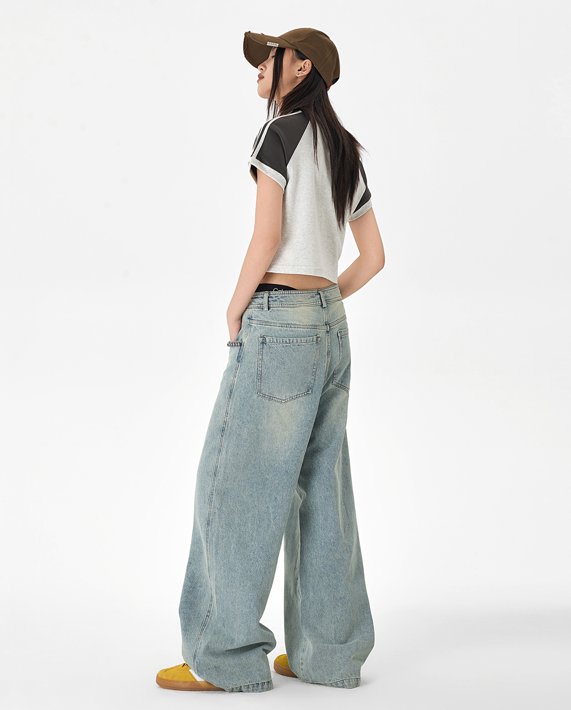 JHYQ Blue Pearl Wide-leg Jeans – MENES JHYQ Blue Pearl Wide-leg Jeans – MENES