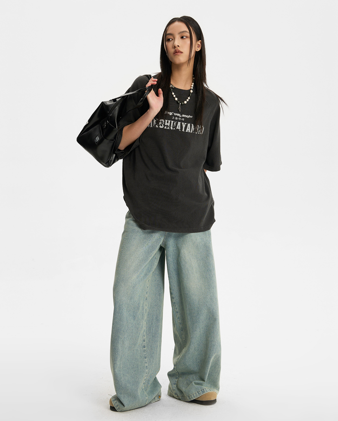 JHYQ Blue Pearl Wide-leg Jeans – MENES JHYQ Blue Pearl Wide-leg Jeans – MENES