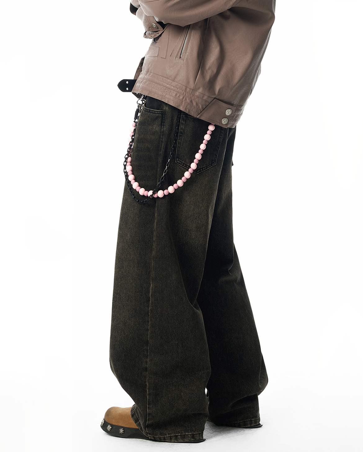 パンツ MENES Solid Black Super Baggy Jeans MENES パンツ MENES Solid Black Super Baggy Jeans MENES