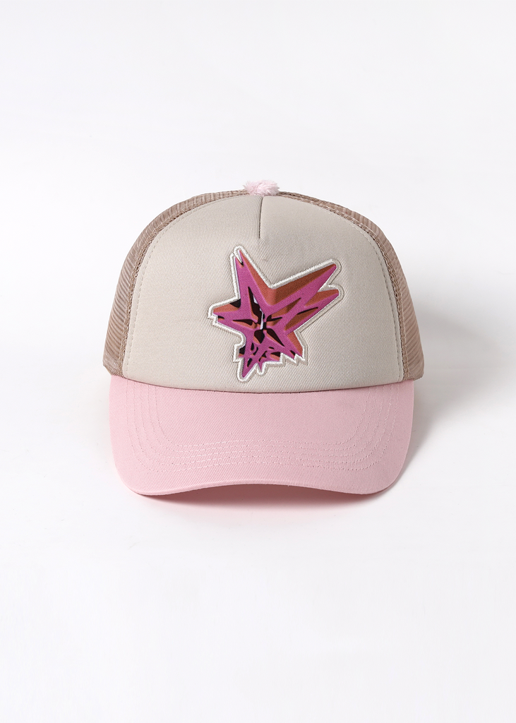 FuguIhuA Hana's Star trucker hat - Pinky