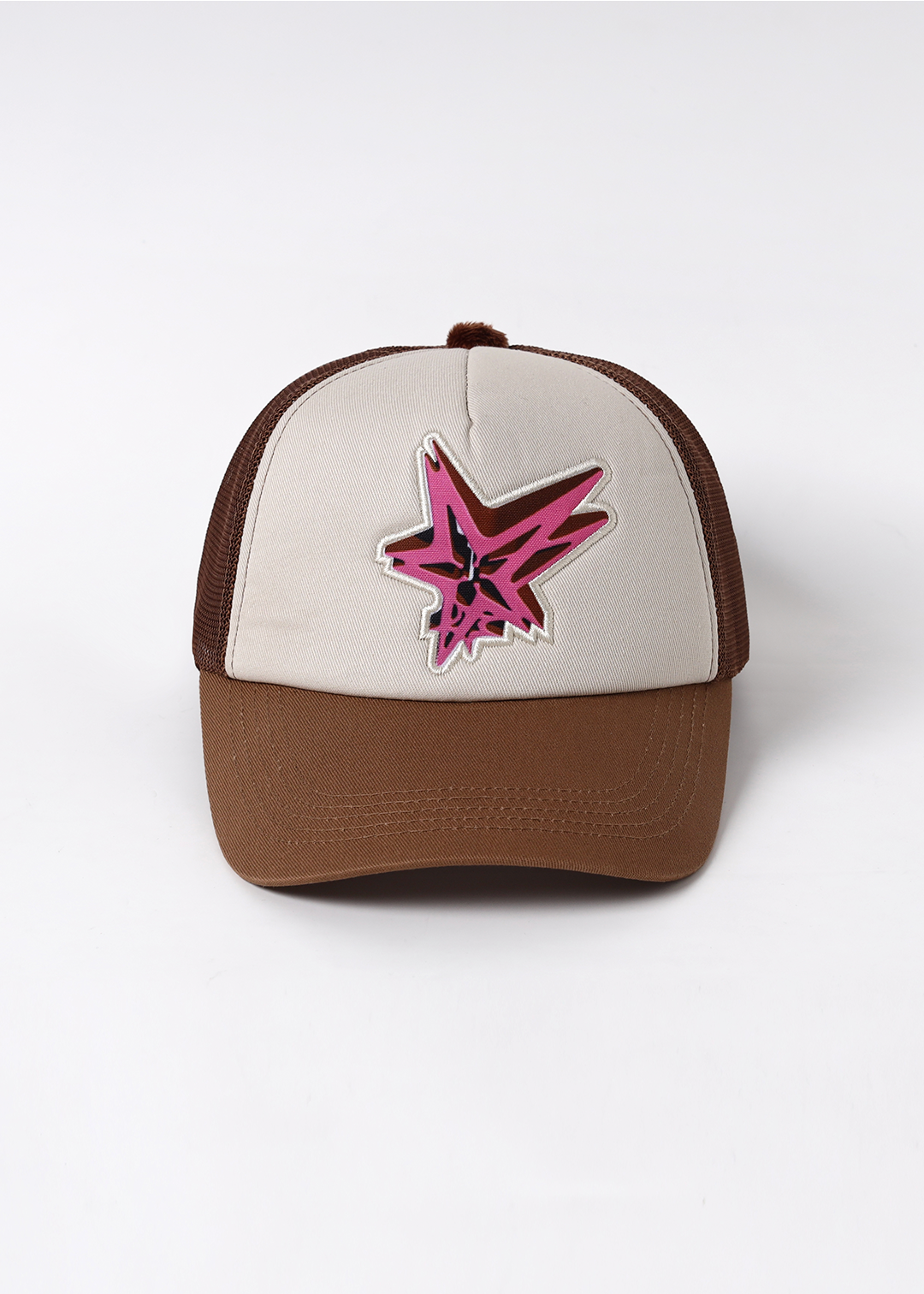 FuguIhuA Hana's Star trucker hat - Brown