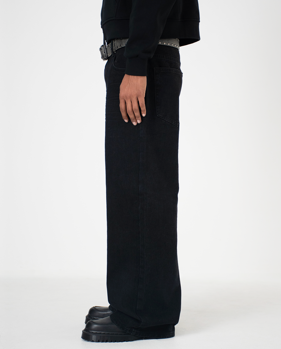 MENES Solid Black Colossus Fit Jeans MENES Solid Black Colossus Fit Jeans