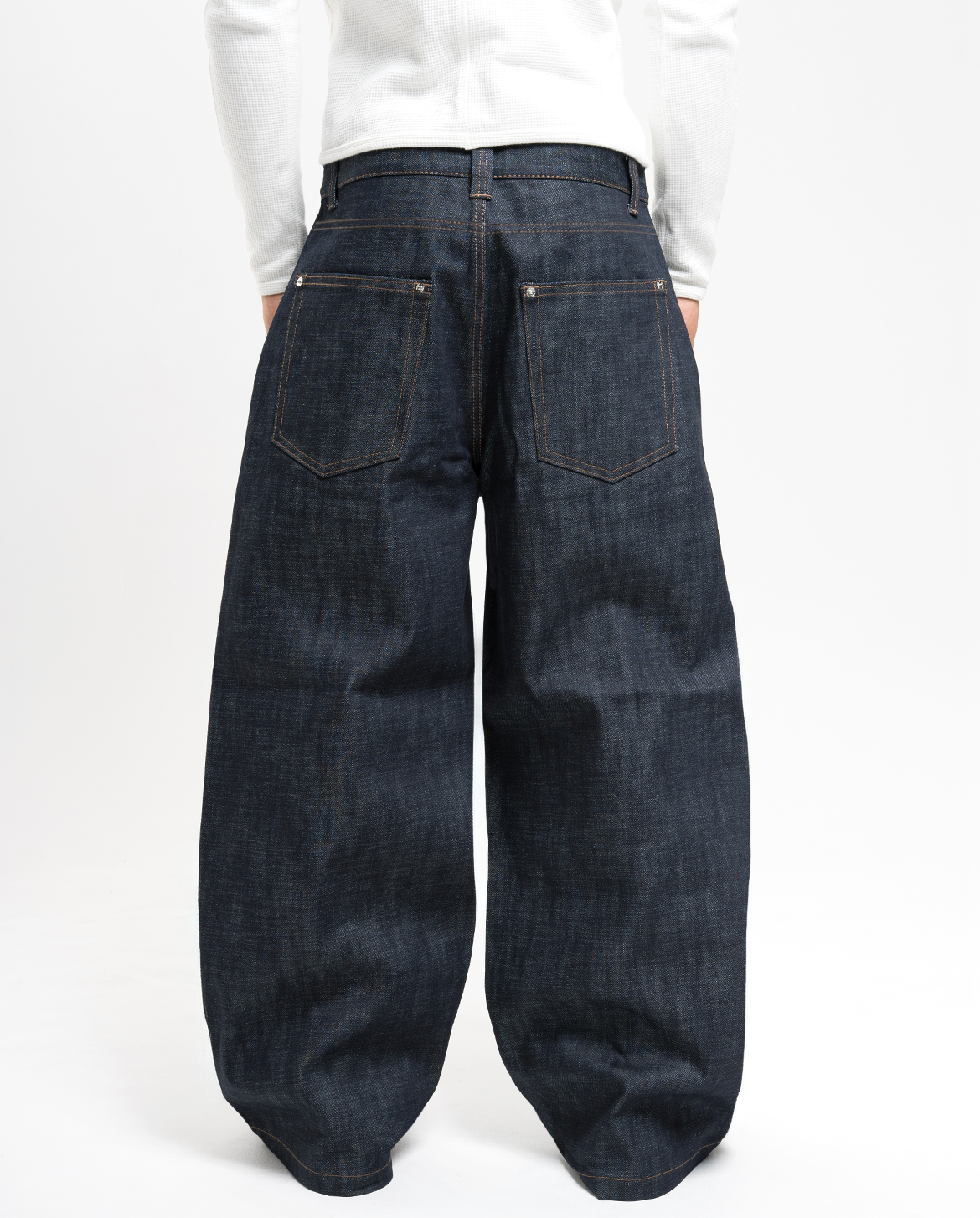 MENES Raw Selvedge Loose Fit Jeans - Indigo