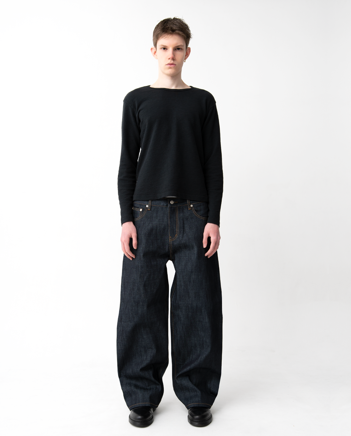 MENES Raw Selvedge Relaxed Fit Jeans - Indigo