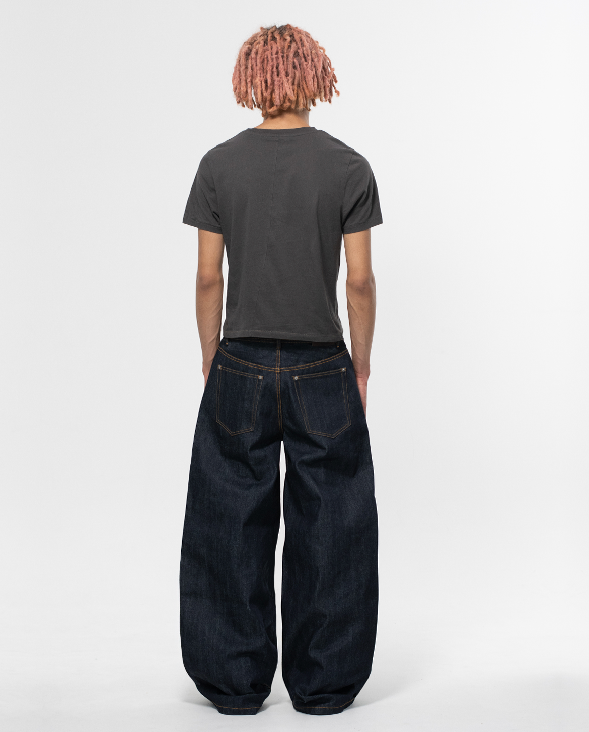 パンツ MENES Okayama Raw Loose Fit Jeans Indigo MENES Okayama Raw Selvedge Baggy Jeans - Indigo
