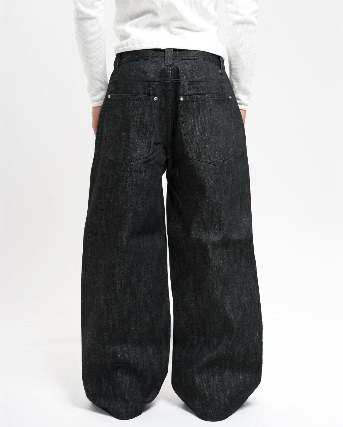 パンツ A$APMODE15oz Raw Selvedge Loose FitJeans MENES Raw Selvedge Loose Fit Jeans - Black