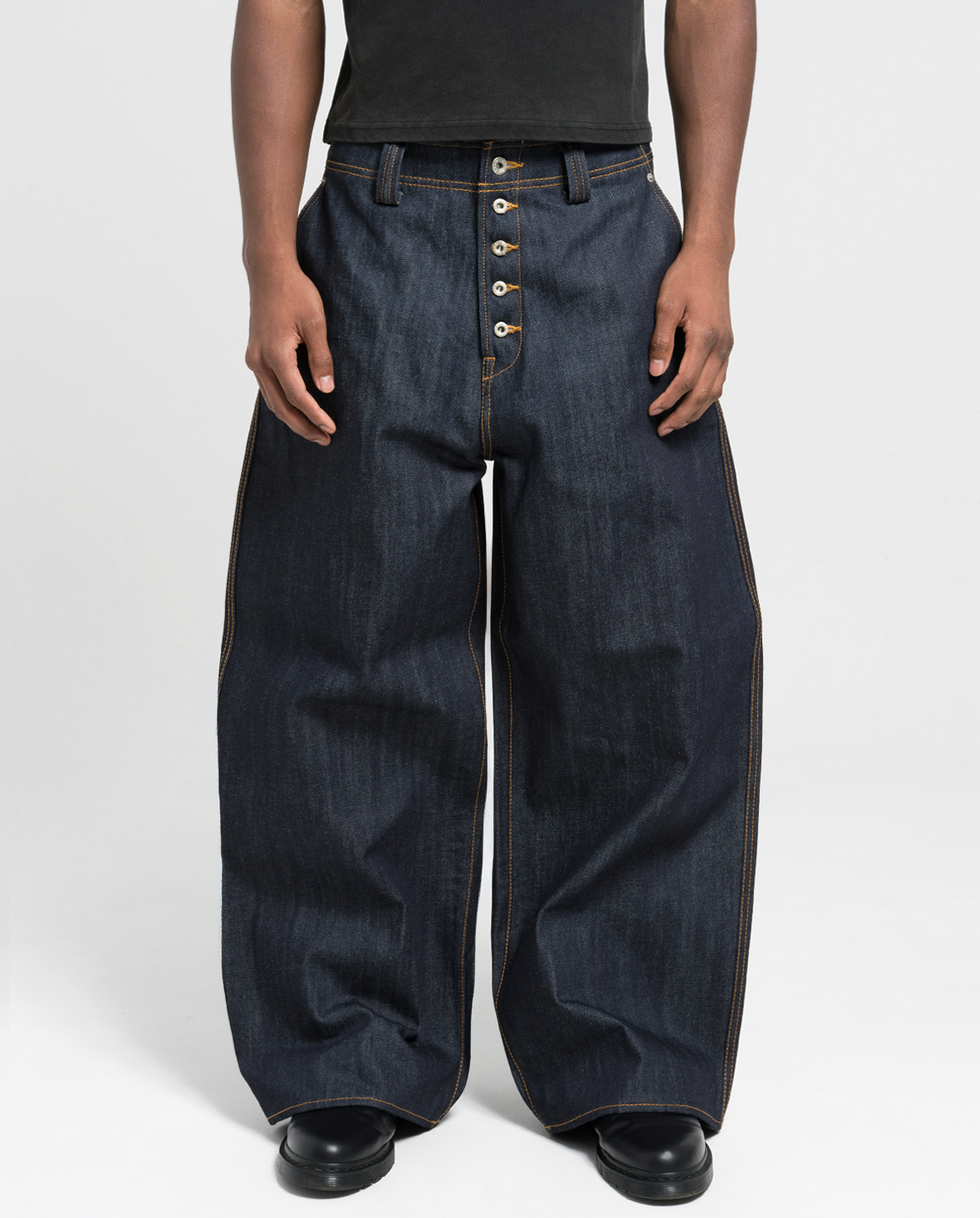 MENES Okayama Raw Loose Fit Jeans - Indigo MENES Okayama Raw Loose Fit Jeans - Indigo