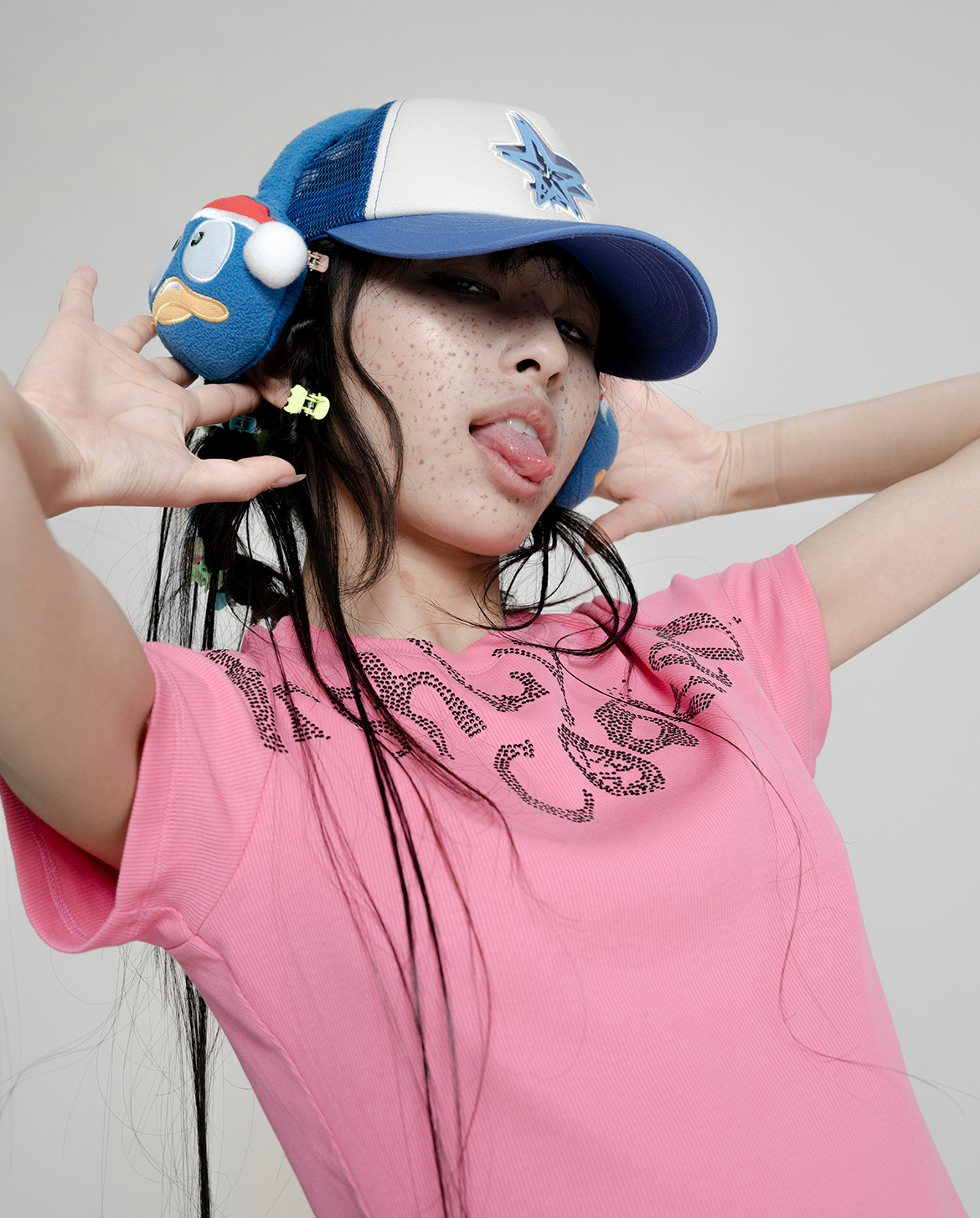 帽子 FuguIhuA Hana's Star trucker hat - Blue FuguIhuA Hana's Star trucker hat - Blue – MENES