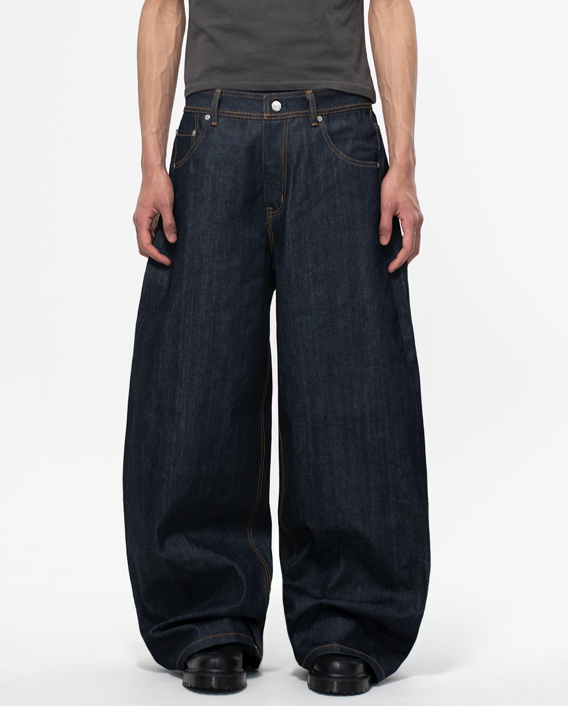 MENES Okayama Raw Selvedge Baggy Jeans - Indigo