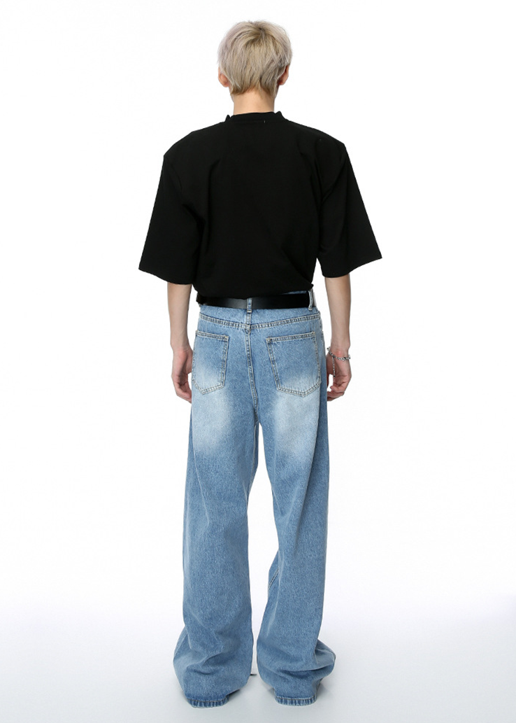MENES Loose Straight Fit Jeans