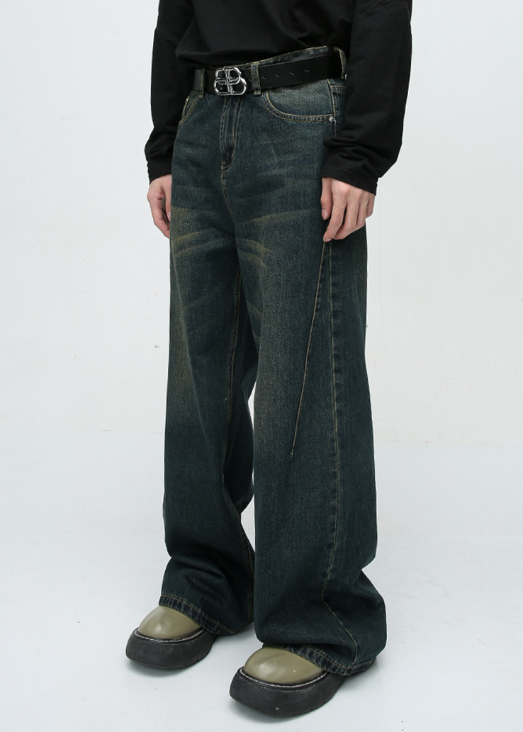 MENES Vintage Washed Colossus Fit Jeans