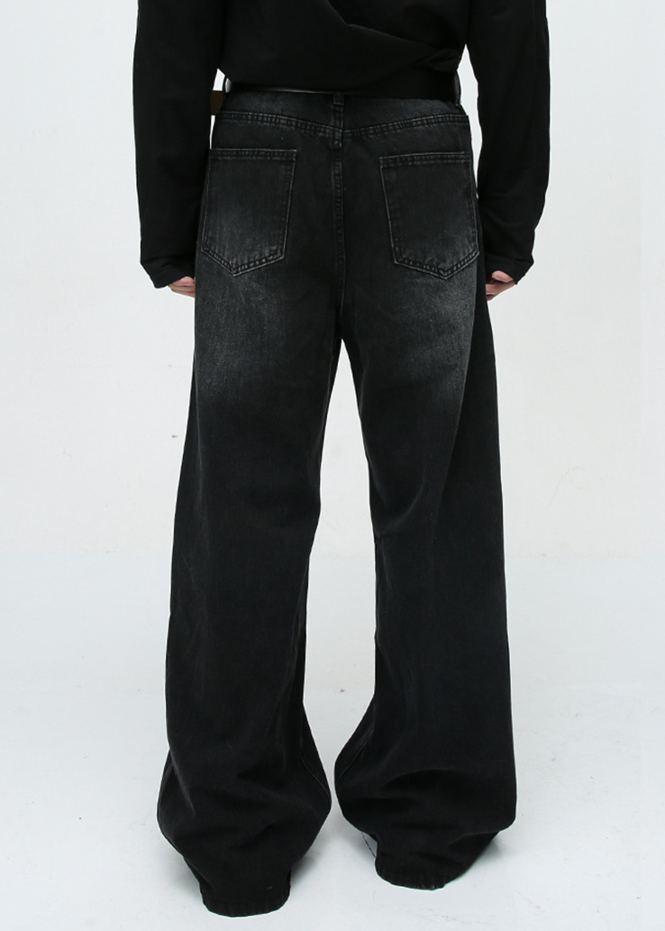 MENES Vintage Fiber Washed Jeans - パンツ