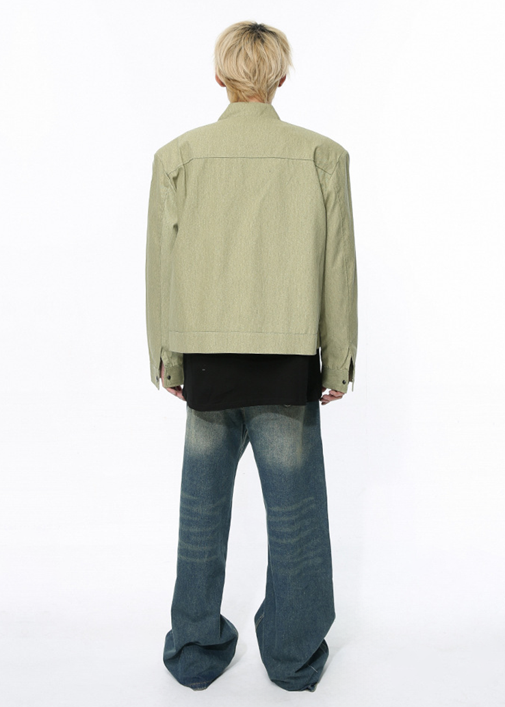 MENES Spread Straight Denim Pants